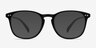 Record Noir PlastiqueMontures de lunettes de vue d'EyeBuyDirect, Avec des Verres Teintés