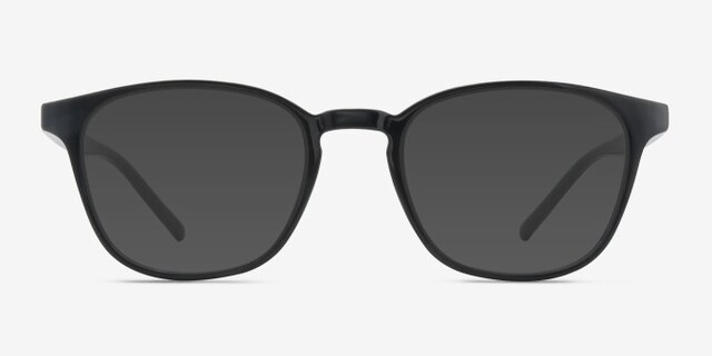 Saunter Black PlasticEyeglass Frames from EyeBuyDirect, with Tinted Lenses