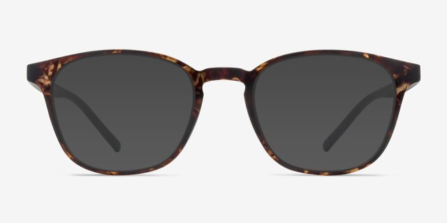 Saunter Swirled Amber PlastiqueMontures de lunettes de vue d'EyeBuyDirect, Avec des Verres Teintés