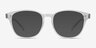 Lucid Transparent AcétateMontures de lunettes de vue d'EyeBuyDirect, Avec des Verres Teintés