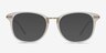 Cosmo Blanche Plastic-metalMontures de lunettes de vue d'EyeBuyDirect, Avec des Verres Teintés