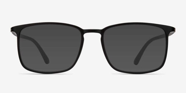 Structure Black PlasticEyeglass Frames from EyeBuyDirect, with Tinted Lenses