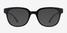 Flashback Matte Black PlasticEyeglass Frames from EyeBuyDirect, with Tinted Lenses