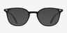 Hubris Matte Black PlasticEyeglass Frames from EyeBuyDirect, with Tinted Lenses