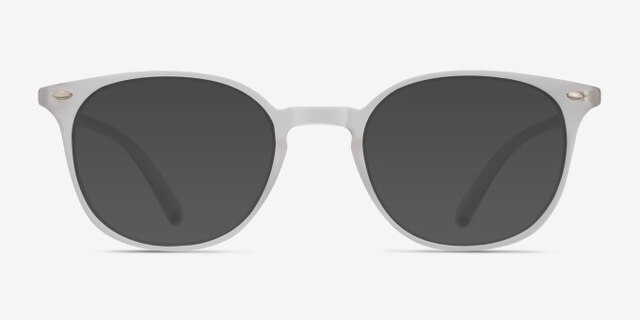 Hubris Matte Clear PlastiqueMontures de lunettes de vue d'EyeBuyDirect, Avec des Verres Teintés