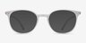 Hubris Matte Clear PlastiqueMontures de lunettes de vue d'EyeBuyDirect, Avec des Verres Teintés