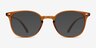 Hubris Clear Copper PlastiqueMontures de lunettes de vue d'EyeBuyDirect, Avec des Verres Teintés
