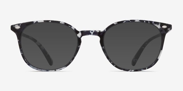 Hubris Black Floral PlasticEyeglass Frames from EyeBuyDirect, with Tinted Lenses