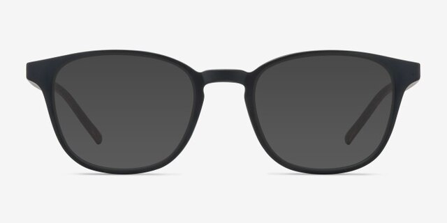 Allegory Matte Black PlasticEyeglass Frames from EyeBuyDirect, with Tinted Lenses