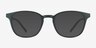 Allegory Dark Green PlasticEyeglass Frames from EyeBuyDirect, with Tinted Lenses