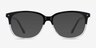 Escape Clear Black AcetateEyeglass Frames from EyeBuyDirect, with Tinted Lenses
