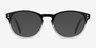 Split Clear Black AcetateEyeglass Frames from EyeBuyDirect, with Tinted Lenses