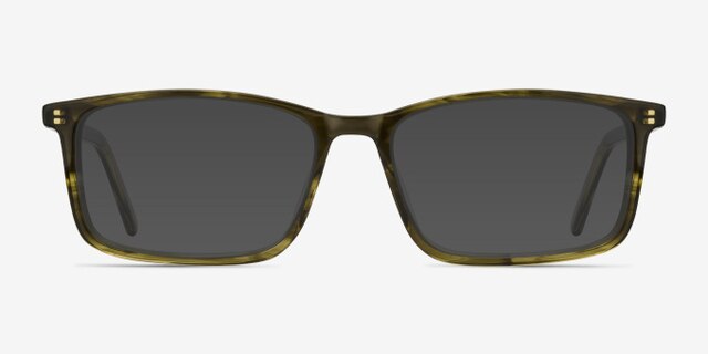 Crane Green AcetateEyeglass Frames from EyeBuyDirect, with Tinted Lenses
