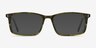 Crane Green AcetateEyeglass Frames from EyeBuyDirect, with Tinted Lenses