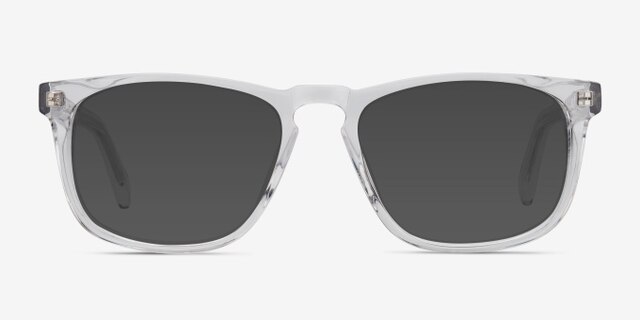 Rhode Island Clear AcetateEyeglass Frames from EyeBuyDirect, with Tinted Lenses