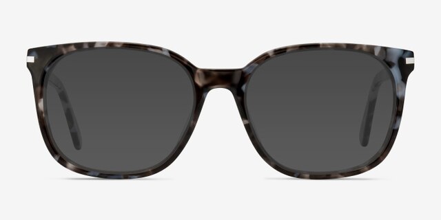 Absolutely Gray Floral AcétateMontures de lunettes de vue d'EyeBuyDirect, Avec des Verres Teintés