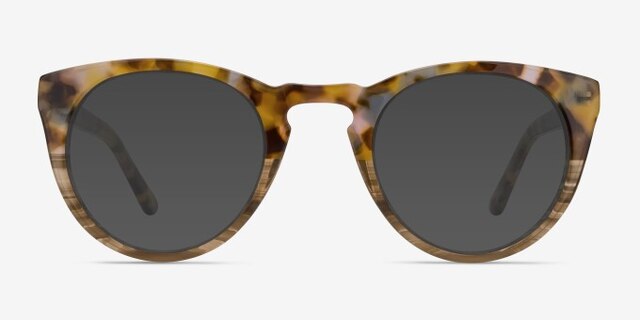 Lynx Savanna Floral AcétateMontures de lunettes de vue d'EyeBuyDirect, Avec des Verres Teintés