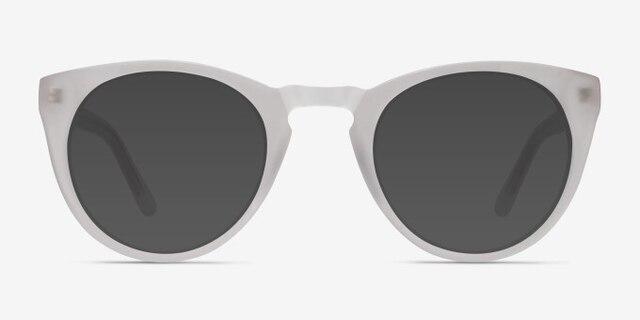Lynx Blanche AcétateMontures de lunettes de vue d'EyeBuyDirect, Avec des Verres Teintés