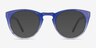 Lynx Bleu AcétateMontures de lunettes de vue d'EyeBuyDirect, Avec des Verres Teintés