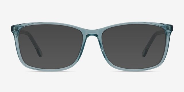 Constellation Clear Blue AcetateEyeglass Frames from EyeBuyDirect, with Tinted Lenses
