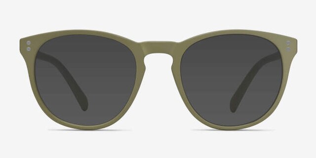 Legendary Green PlasticEyeglass Frames from EyeBuyDirect, with Tinted Lenses