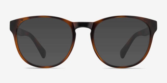 Heartbeat Brown PlasticEyeglass Frames from EyeBuyDirect, with Tinted Lenses