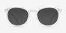 Solar Matte White PlasticEyeglass Frames from EyeBuyDirect, with Tinted Lenses