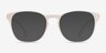 Myth Matte White PlasticEyeglass Frames from EyeBuyDirect, with Tinted Lenses