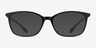 Glider Black PlasticEyeglass Frames from EyeBuyDirect, with Tinted Lenses