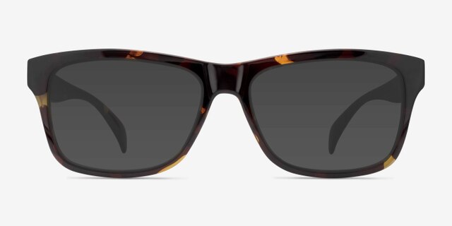 Gamble Tortoise PlasticEyeglass Frames from EyeBuyDirect, with Tinted Lenses