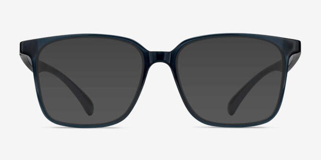 Blocks Bleu marine PlastiqueMontures de lunettes de vue d'EyeBuyDirect, Avec des Verres Teintés