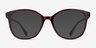 The Beat Burgundy PlasticEyeglass Frames from EyeBuyDirect, with Tinted Lenses