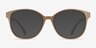 The Beat Light Pink PlasticEyeglass Frames from EyeBuyDirect, with Tinted Lenses
