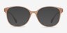 The Beat Pink PlasticEyeglass Frames from EyeBuyDirect, with Tinted Lenses