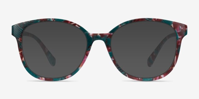 The Beat Floral PlasticEyeglass Frames from EyeBuyDirect, with Tinted Lenses
