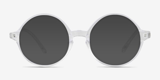 Years Clear PlasticEyeglass Frames from EyeBuyDirect, with Tinted Lenses