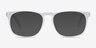 Rhode Island Matte Clear AcetateEyeglass Frames from EyeBuyDirect, with Tinted Lenses
