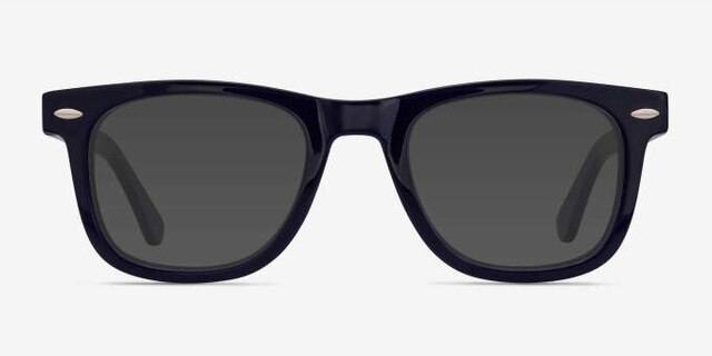 Blizzard Navy AcetateEyeglass Frames from EyeBuyDirect, with Tinted Lenses