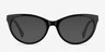 Her Black Acetate-metalEyeglass Frames from EyeBuyDirect, with Tinted Lenses
