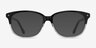 Escape Clear Black AcétateMontures de lunettes de vue d'EyeBuyDirect, Avec des Verres Teintés