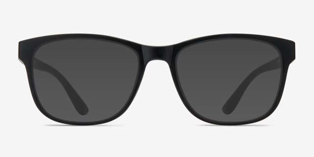 Milo Matte Black PlasticEyeglass Frames from EyeBuyDirect, with Tinted Lenses