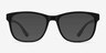 Milo Matte Black PlastiqueMontures de lunettes de vue d'EyeBuyDirect, Avec des Verres Teintés