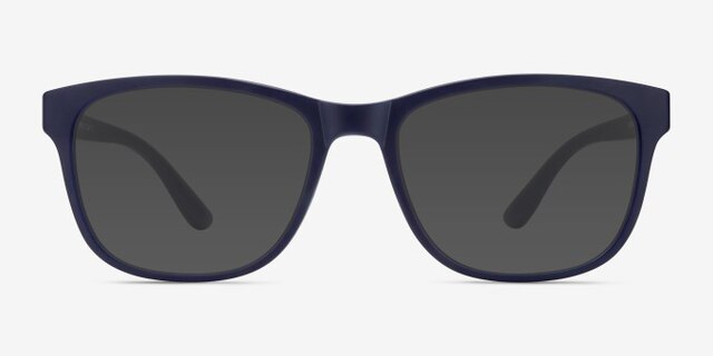Milo Matte Navy PlasticEyeglass Frames from EyeBuyDirect, with Tinted Lenses