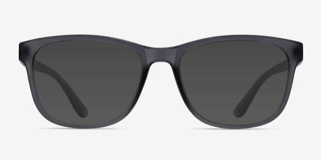 Milo Matte Gray PlasticEyeglass Frames from EyeBuyDirect, with Tinted Lenses