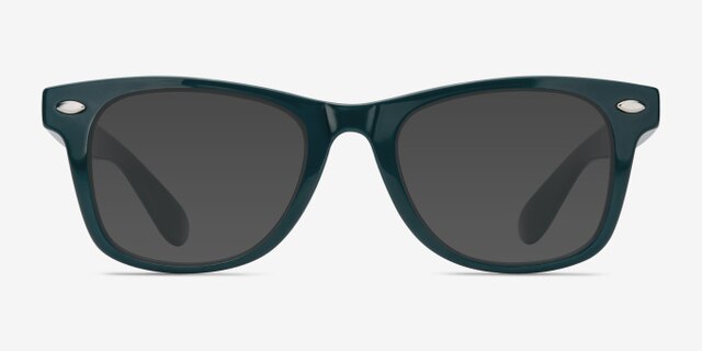 Atlee Vert PlastiqueMontures de lunettes de vue d'EyeBuyDirect, Avec des Verres Teintés
