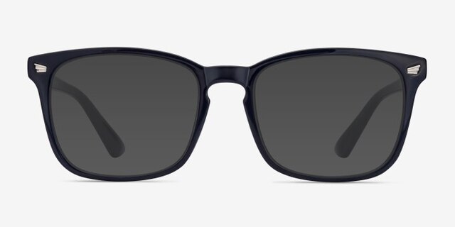 Uptown Navy PlasticEyeglass Frames from EyeBuyDirect, with Tinted Lenses