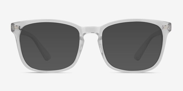 Uptown Clear PlasticEyeglass Frames from EyeBuyDirect, with Tinted Lenses
