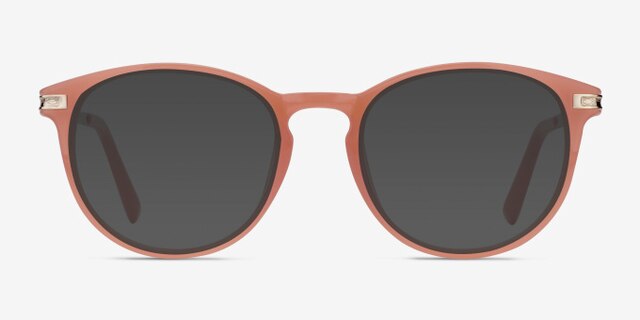 Daphne Pink Plastic-metalEyeglass Frames from EyeBuyDirect, with Tinted Lenses