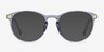 Daphne Clear Blue Plastic-metalMontures de lunettes de vue d'EyeBuyDirect, Avec des Verres Teintés