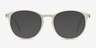 Daphne White Plastic-metalEyeglass Frames from EyeBuyDirect, with Tinted Lenses